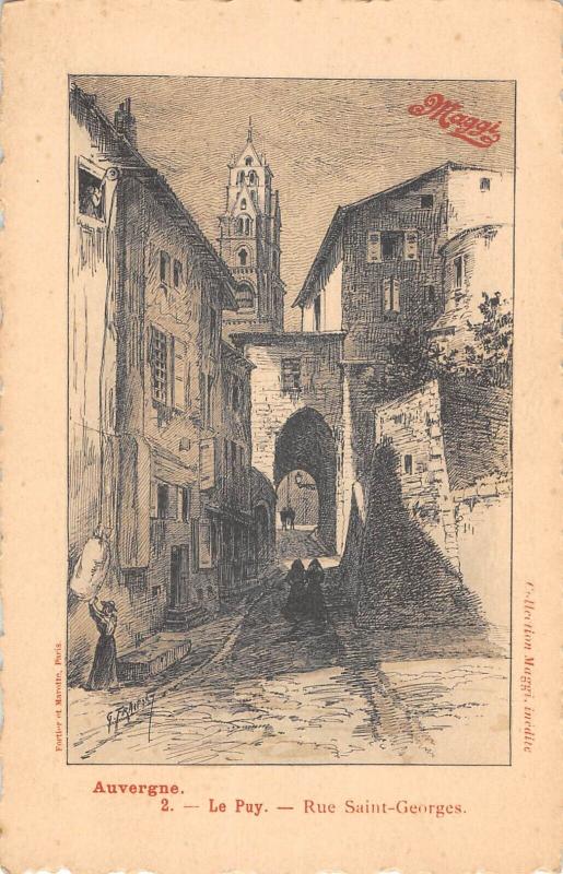 Carte postale ancienne Le Puy - Rue Saint Georges