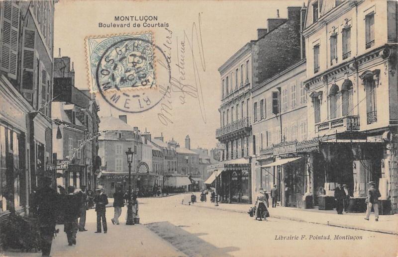 Carte postale ancienne Montlucon - Boulevard De La Courtais à Montluçon