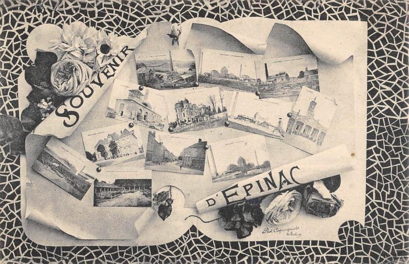 Carte postale ancienne Souvenir D'Epinac Les Mines