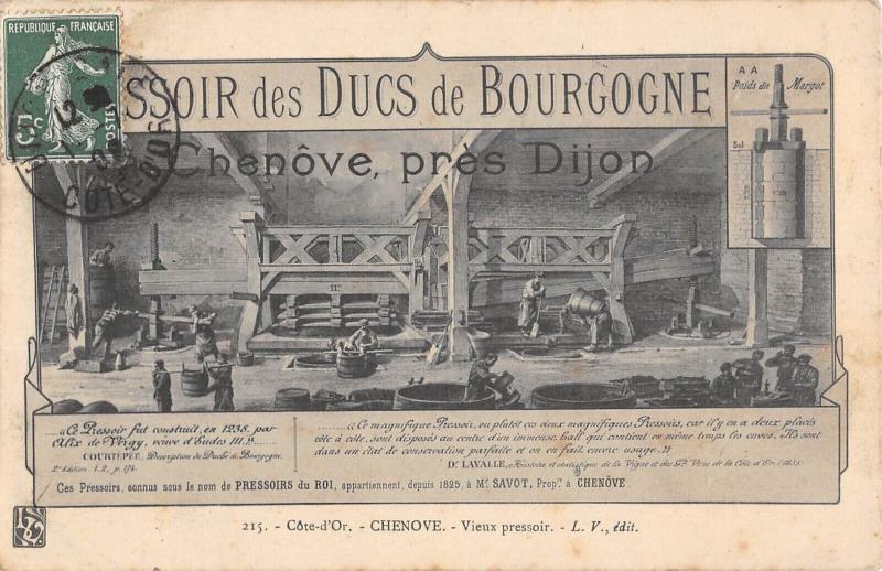 Carte postale ancienne Chenove - Vieux Pressoir à Chenôve