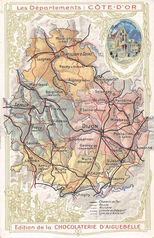 Carte postale ancienne Cpa Representant Le Departement De La Cote D'Or