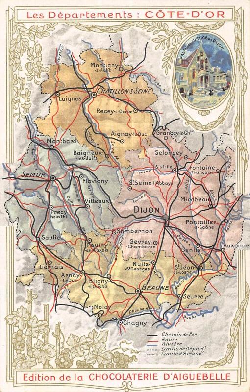 Carte postale ancienne Cpa Representant Le Departement De La Cote D'Or
