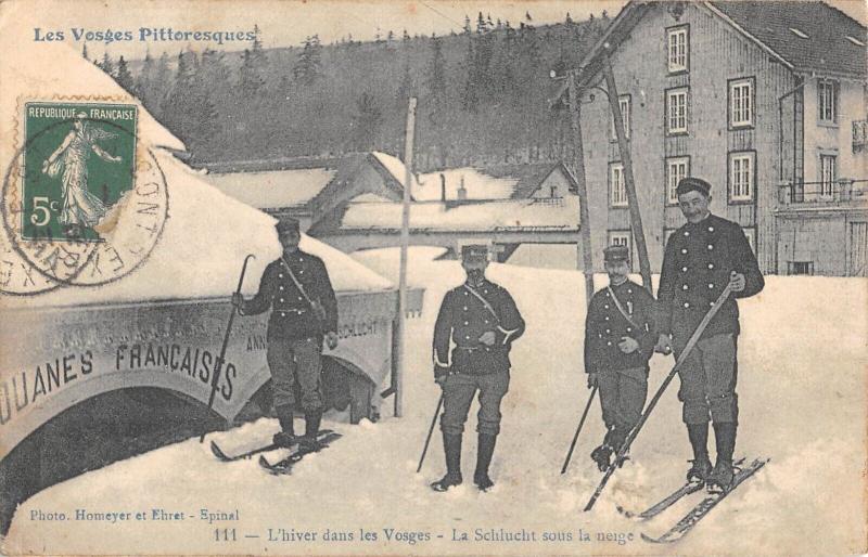 Carte postale ancienne L'Hiver Dans Les Vosges - La Schlucht Sous La Neige