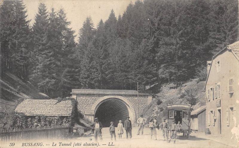 Carte postale ancienne Bussang - Le Tunnel Cote Alsacien à Bussang