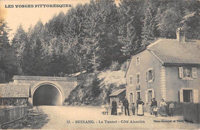 Carte postale ancienne Bussang - Le Tunnel Cote Alsacien à Bussang