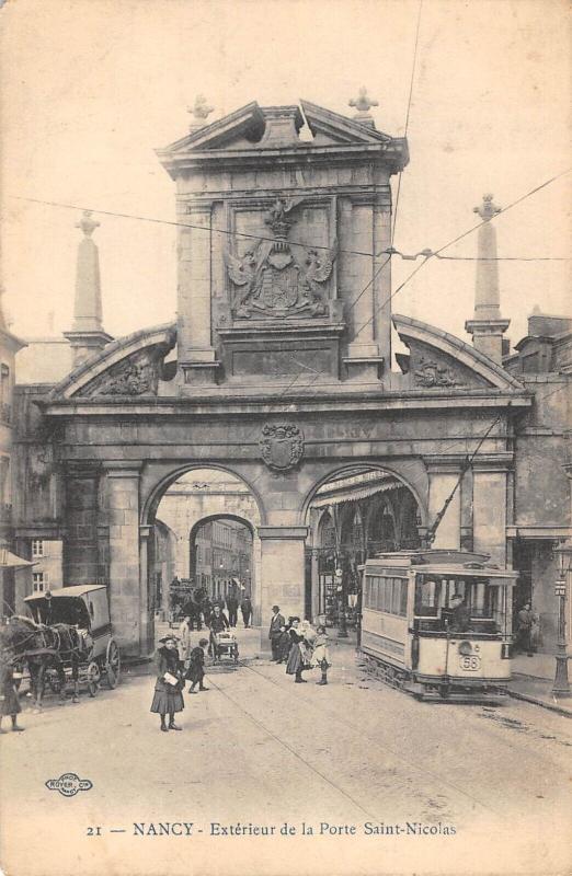 Carte postale ancienne Nancy - Exterieur De La Porte Saint Nicolas à Nancy