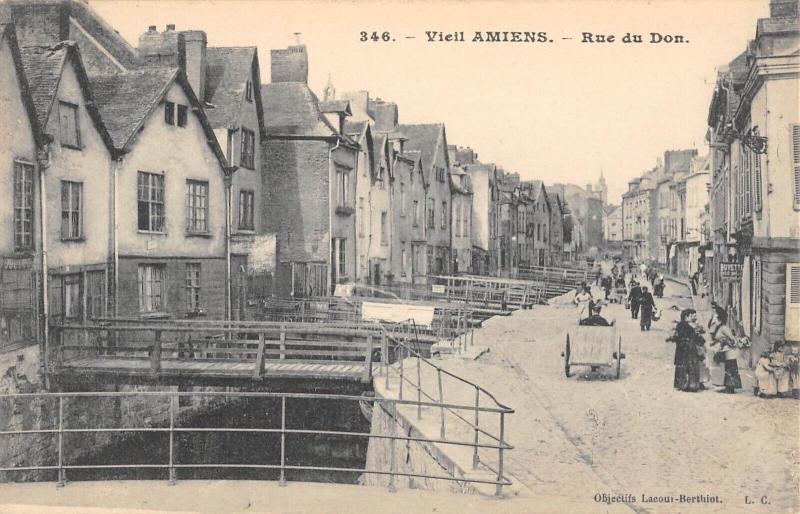Carte postale ancienne Vieil Amiens - Rue Du Don à Amiens