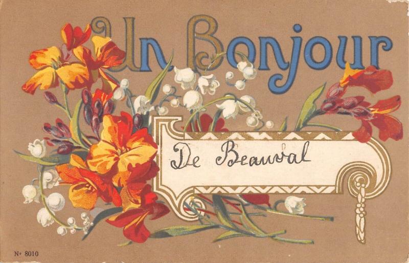 Carte postale ancienne Un Bonjour De Beauval à Beauval