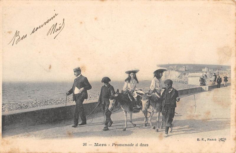 Carte postale ancienne Mers - Promenade A Anes