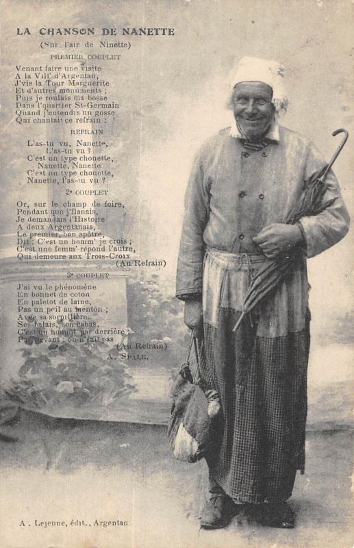 Carte postale ancienne La Chanson De Nanette