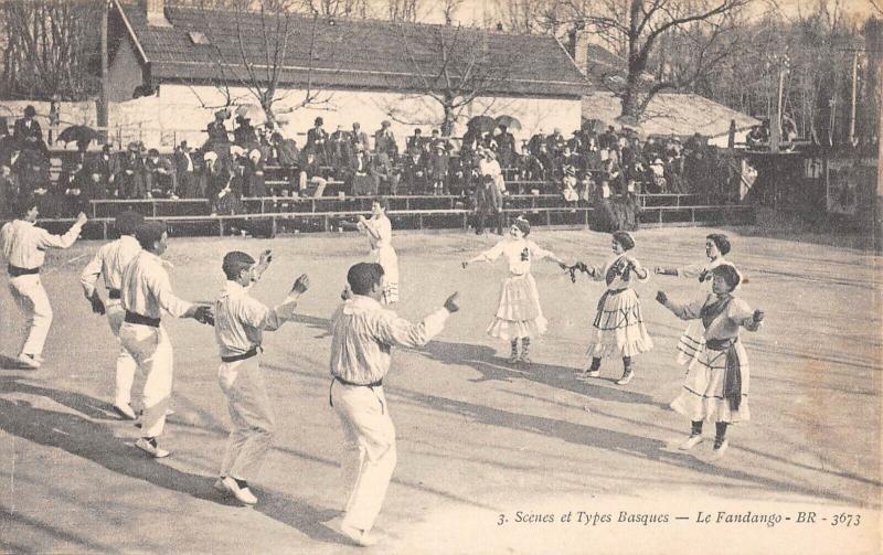 Carte postale ancienne Scenes Et Types Basques - Le Fandango