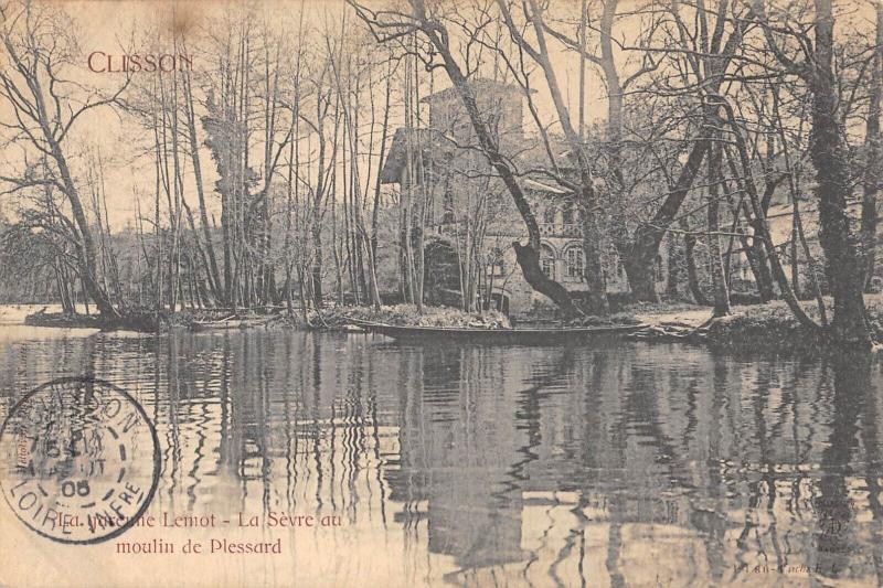 Carte postale ancienne La Sevre Au Moulin De Plessard