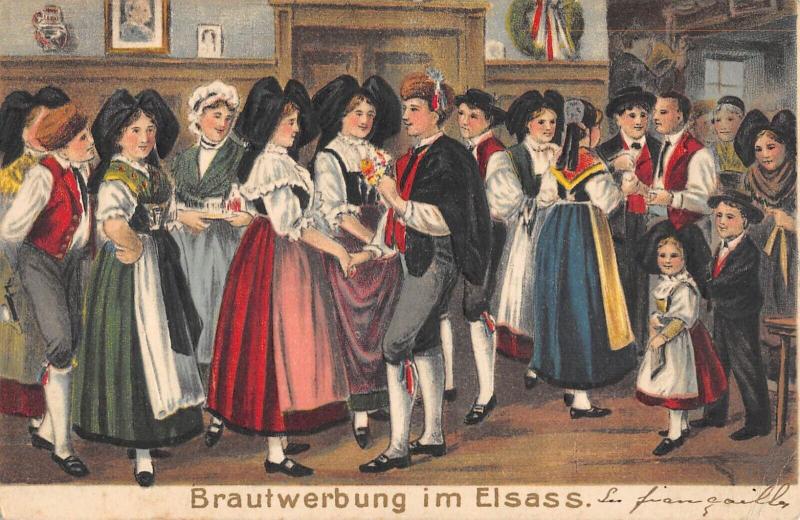 Carte postale ancienne Brautwerburg Im Elsass