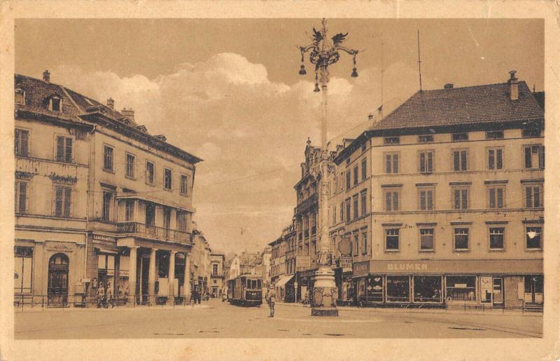 Carte postale ancienne Mulhausen - Hermann Goring Platz