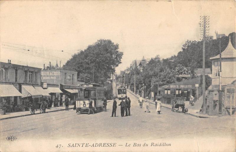Carte postale ancienne Sainte Adresse - Le Bas Du Raidillon à Sainte-Adresse
