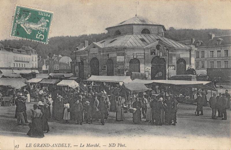 Carte postale ancienne Le Grand Andely - Le Marche