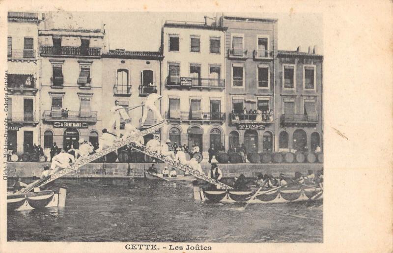Carte postale ancienne Cette - Les Joutes