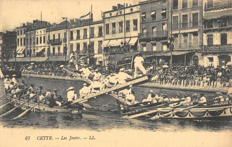 Carte postale ancienne Cette - Les Joutes