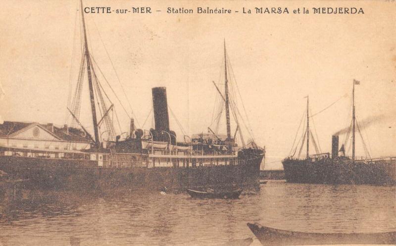 Carte postale ancienne Cette Sur Mer - La Marsa Et La Medjerda