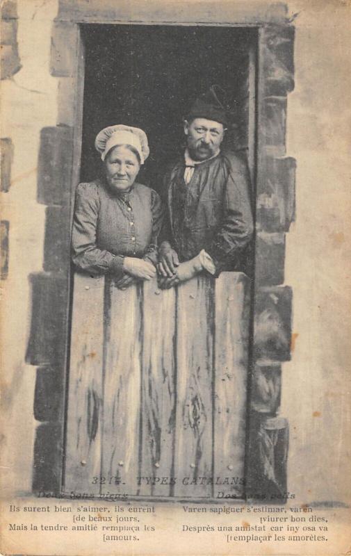 Carte postale ancienne Ypes Catalans - Deux Bons Vieux