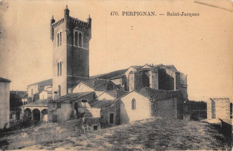 Carte postale ancienne Perpignan - Saint Jacques à Perpignan