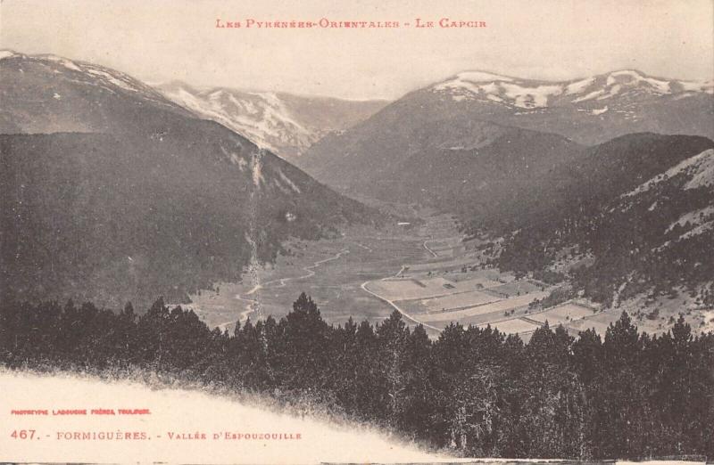 Carte postale ancienne Formigueres - Vallee D'Espouzouille à Formiguères
