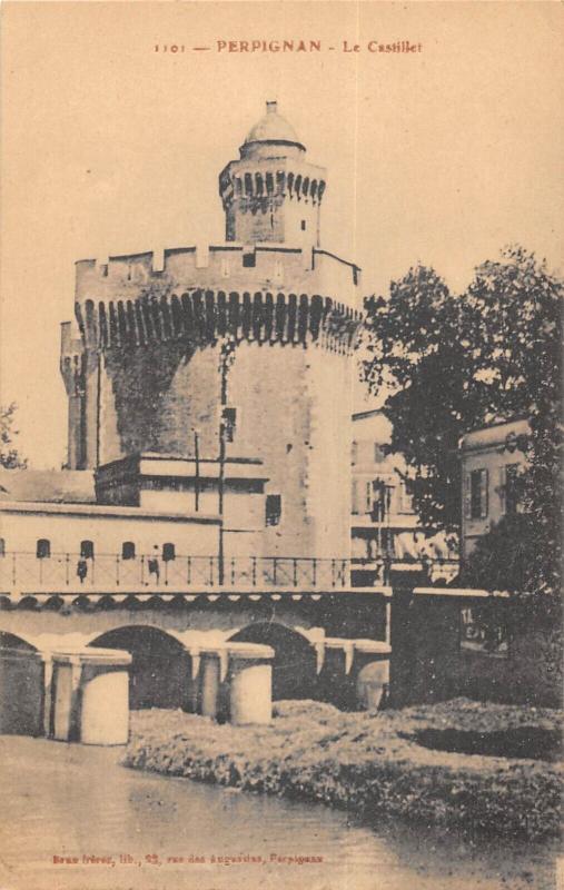Carte postale ancienne Perpignan - Le Castillet à Perpignan