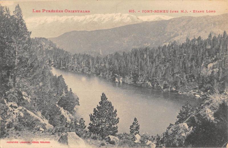 Carte postale ancienne Font Romeu - Etang Long