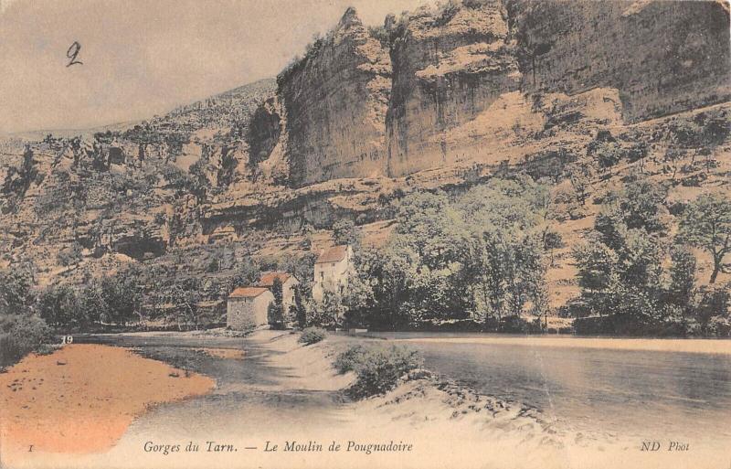Carte postale ancienne Gorges Du Tarn - Le Moulin De Pougnadoire