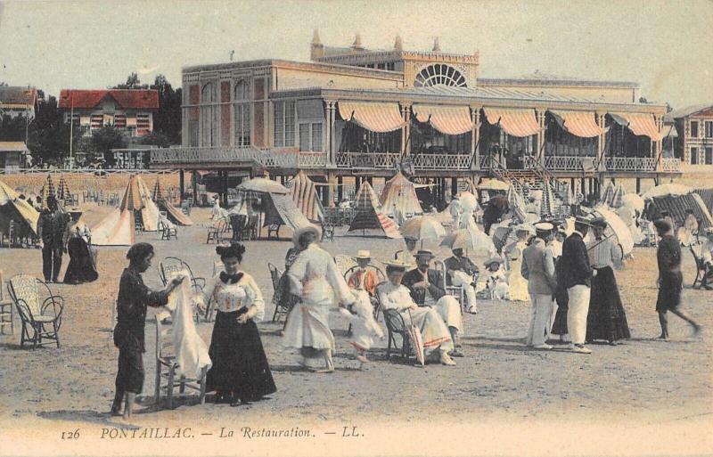 Carte postale ancienne Pontaillac - La Restauration