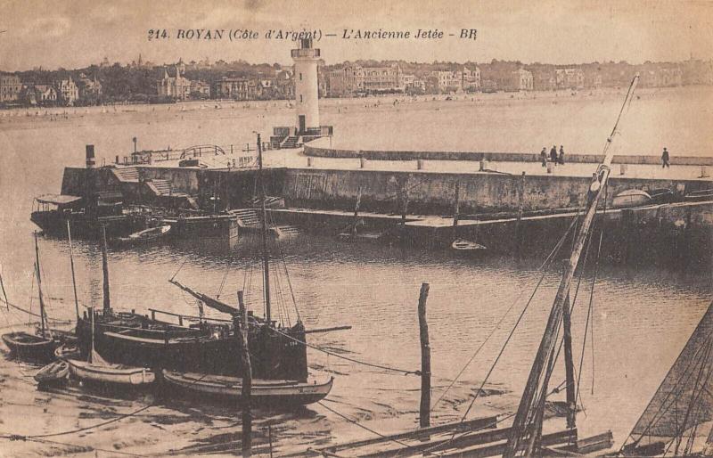 Carte postale ancienne Royan - L'Ancienne Jetee à Royan