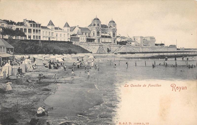 Carte postale ancienne Royan - La Conche De Foncillon à Royan
