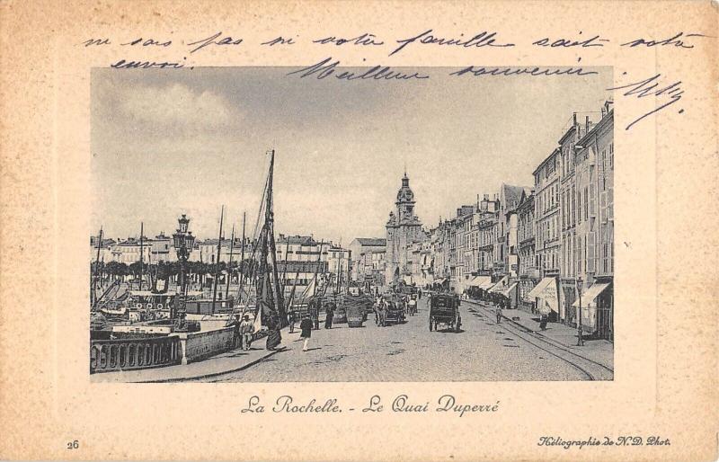 Carte postale ancienne La Rochelle - Quai Duperre à La Rochelle