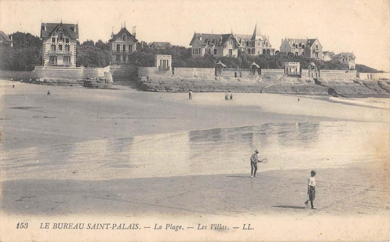 Carte postale ancienne Le Bureau Saint Palais - La Plage - Les Villas
