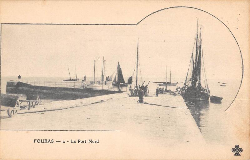 Carte postale ancienne Fouras - Le Port Nord à Fouras