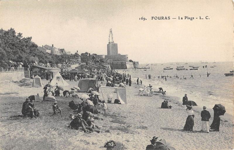 Carte postale ancienne Fouras - La Plage à Fouras