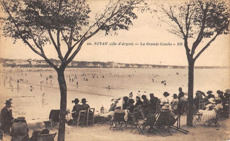 Carte postale ancienne Royan - La Grande Conche à Royan