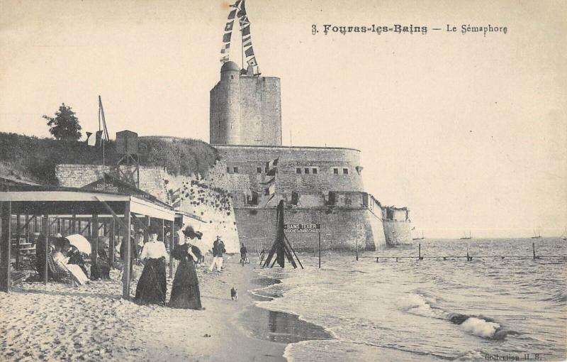 Carte postale ancienne Fouras Les Bains - Le Semaphore à Fouras