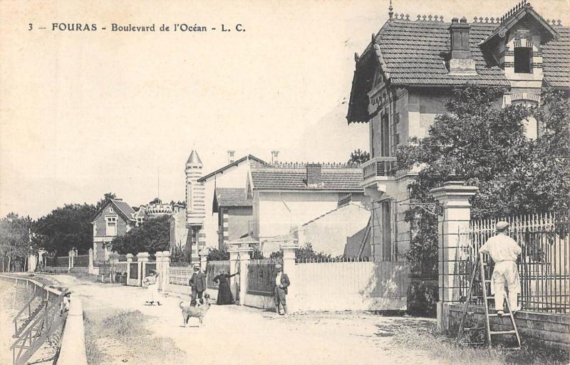 Carte postale ancienne Fouras - Boulevard De L'Ocean à Fouras