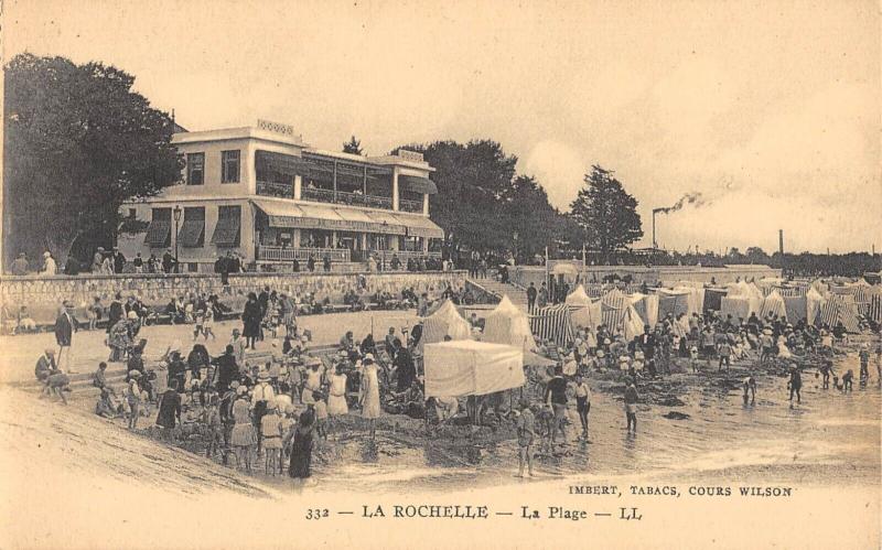 Carte postale ancienne La Rochelle - La Plage à La Rochelle