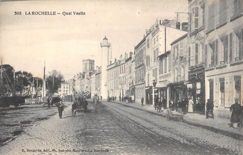 Carte postale ancienne La Rochelle - Quai Vaslin à La Rochelle