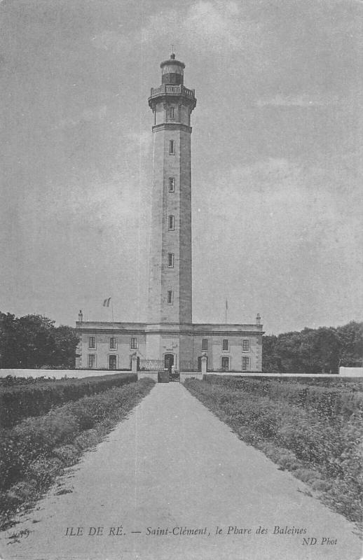 Carte postale ancienne Ile De Re - Saint Clement - Le Phare Des Baleines