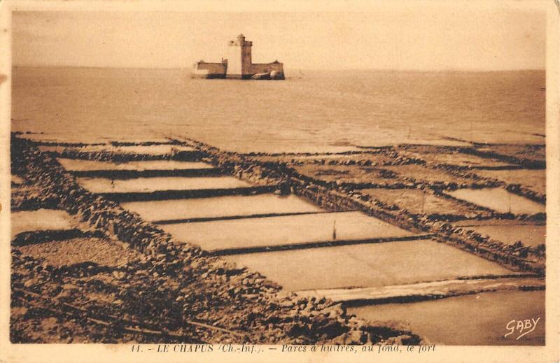 Carte postale ancienne Le Chapus - Parc A Huitres