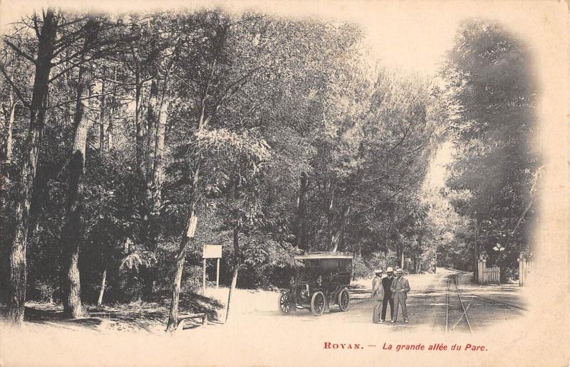 Carte postale ancienne Royan - La Grande Allee Du Parc à Royan