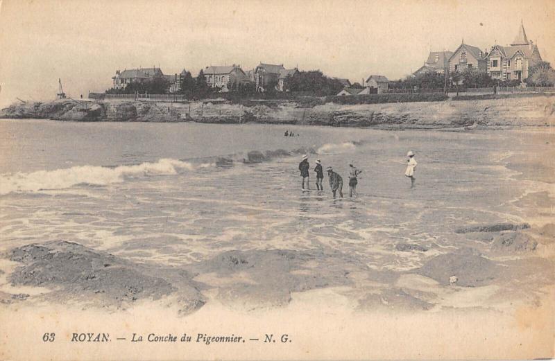 Carte postale ancienne Royan - La Conche Du Pigeonnier à Royan