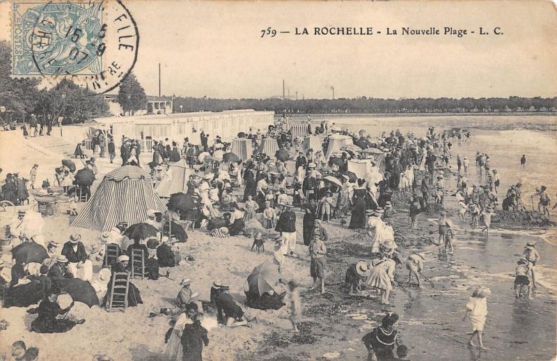 Carte postale ancienne La Rochelle - La Nouvelle Plage à La Rochelle