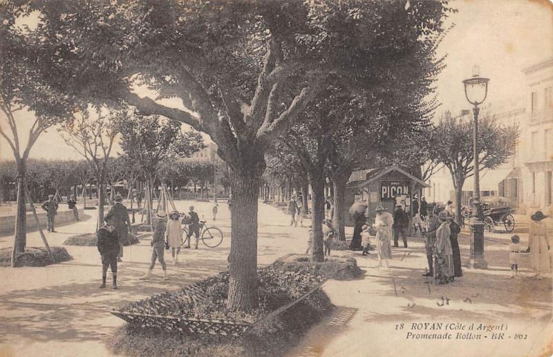 Carte postale ancienne Royan - Promenade Botton à Royan