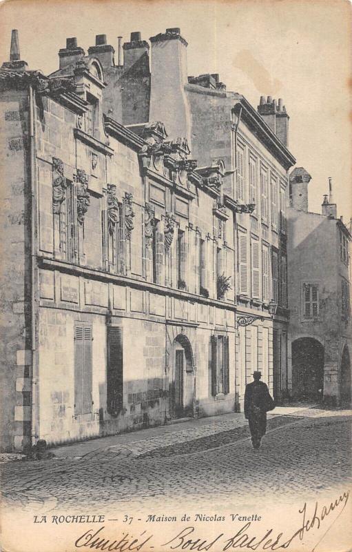 Carte postale ancienne La Rochelle - Maison De Nicolas Venette à La Rochelle