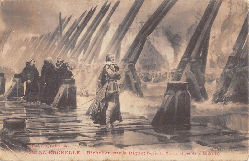 Carte postale ancienne La Rochelle - Richelieu Sur La Digue à La Rochelle