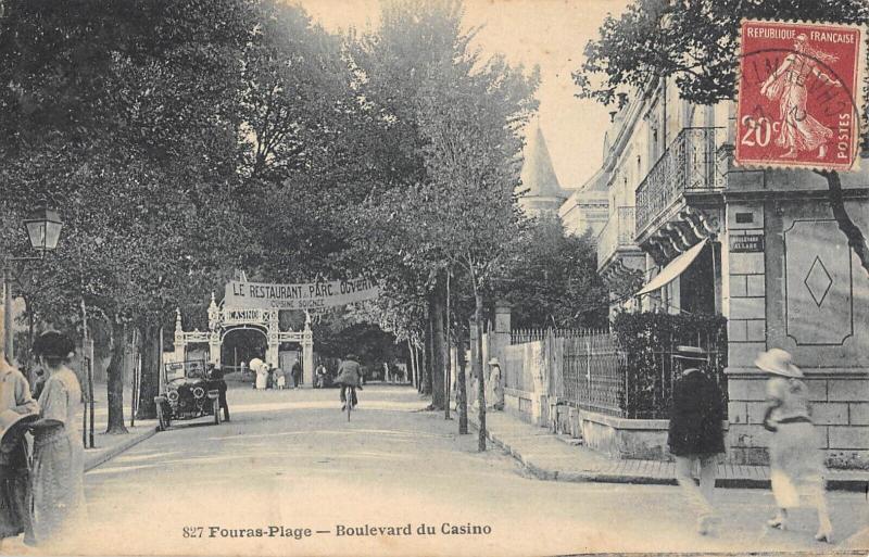 Carte postale ancienne Fouras Plage - Boulevard Du Casino à Fouras